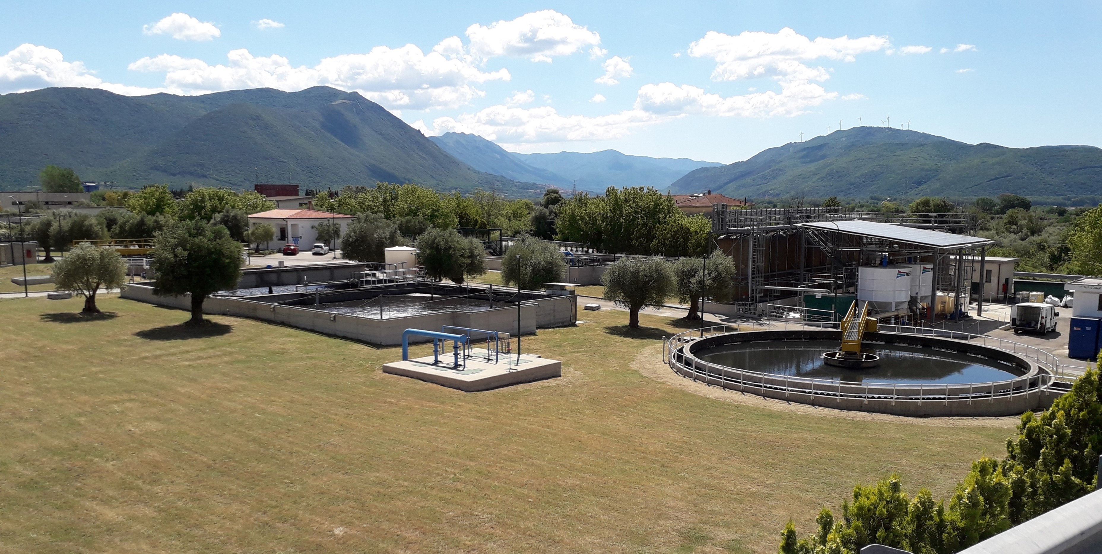 Vista esterna Impianto chimico fisico di Pozzilli (IS)