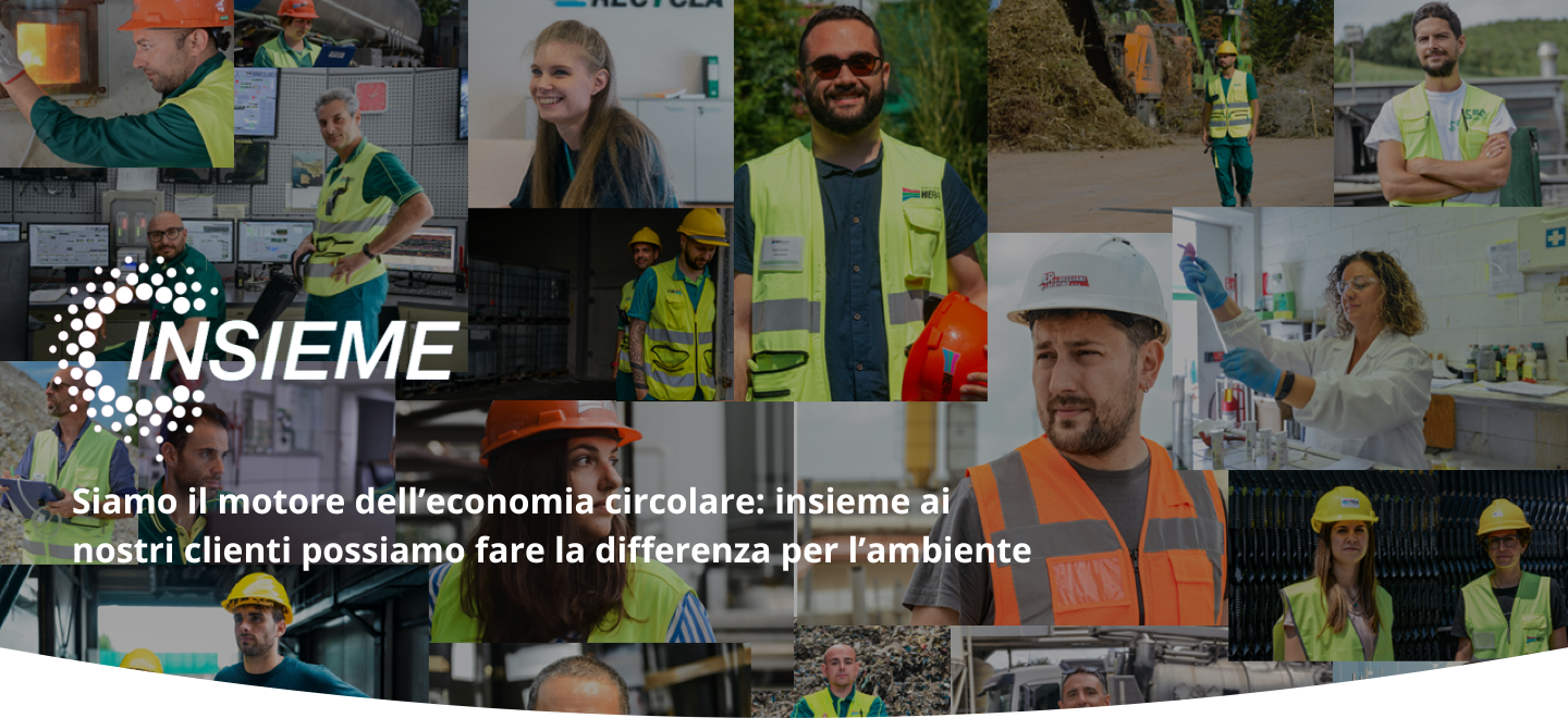 Siamo il motore dell’economia circolare:  insieme ai nostri clienti possiamo fare  la differenza per l’ambiente
