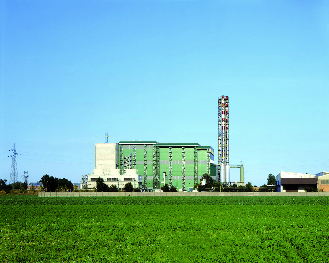 Vista esterna del termovalorizzatore di Bologna