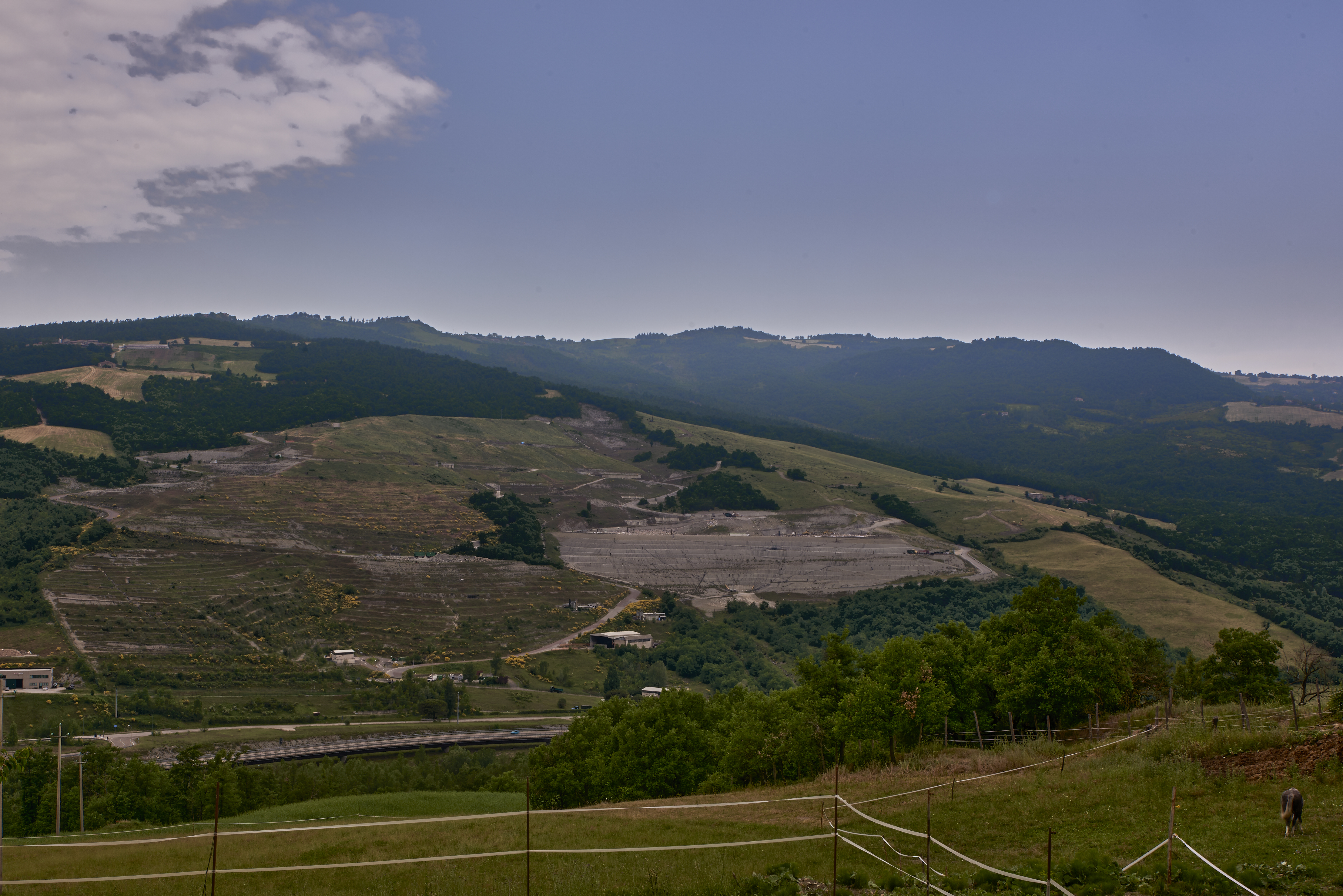 Vista esterna Discarica di Gaggio Montano (BO)
