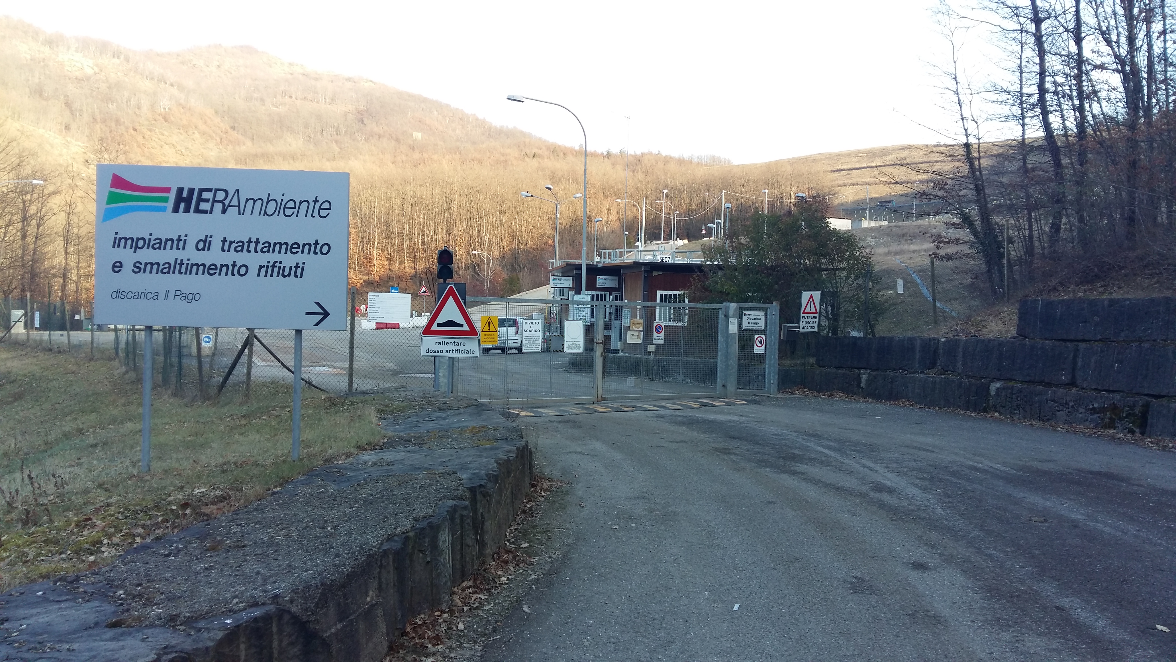 Ingresso Discarica di Firenzuola, località il Pago (FI)