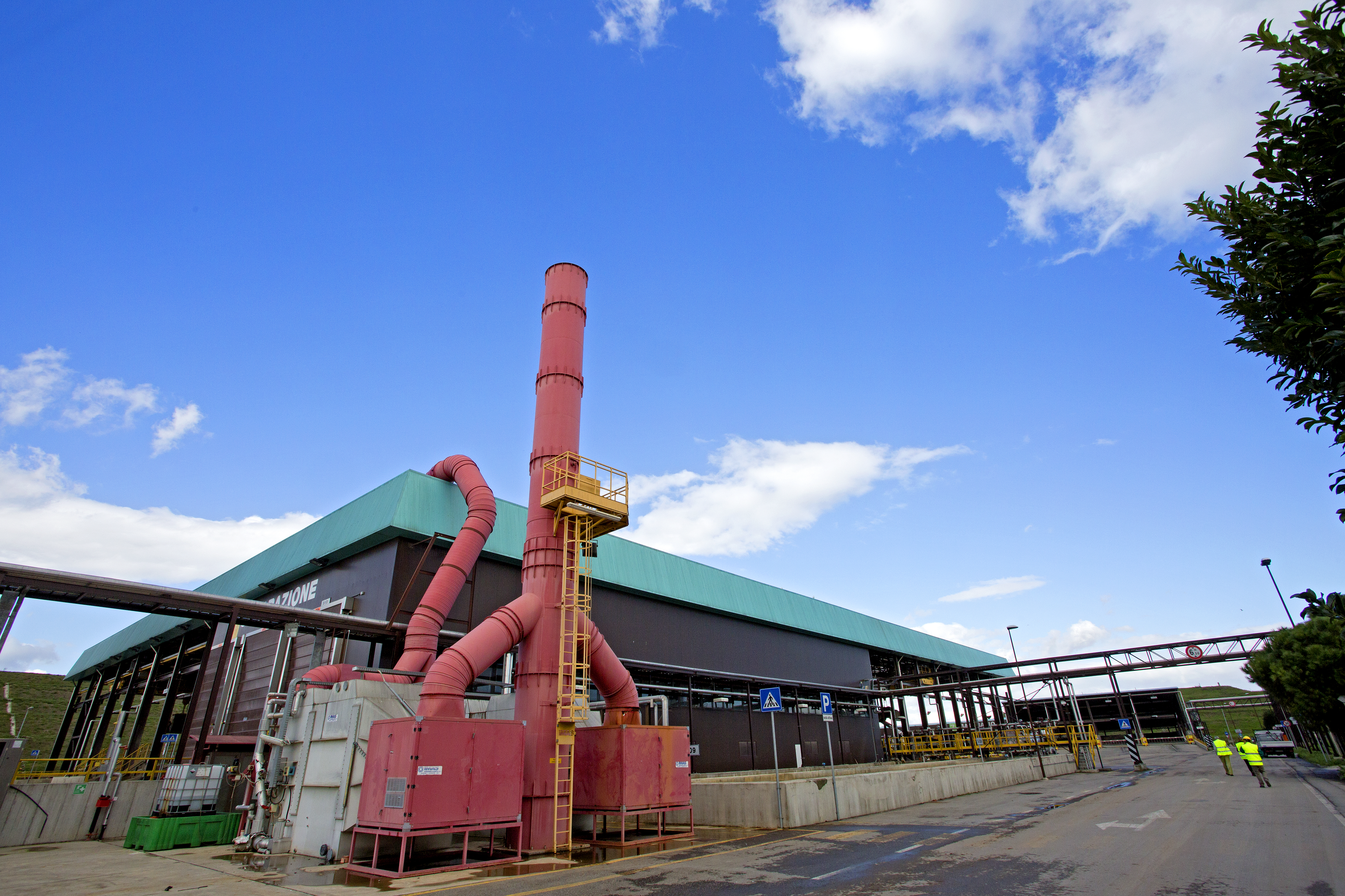 View of DISIDRAT plant for chemical-physical treatment in Ravenna