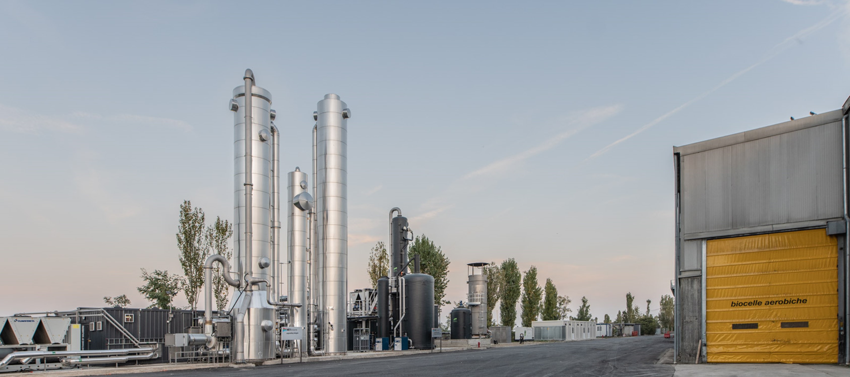 Technology of Composting, anaerobic digestion and biomethane production plant in Sant'Agata Bolognese (Bologna)