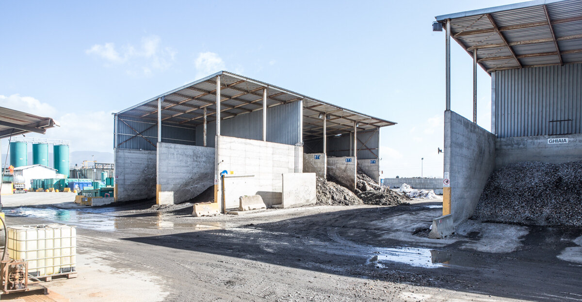 Vista esterna Impianto soil washing di Ospedaletto